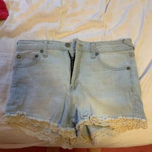 altered state denim shorts